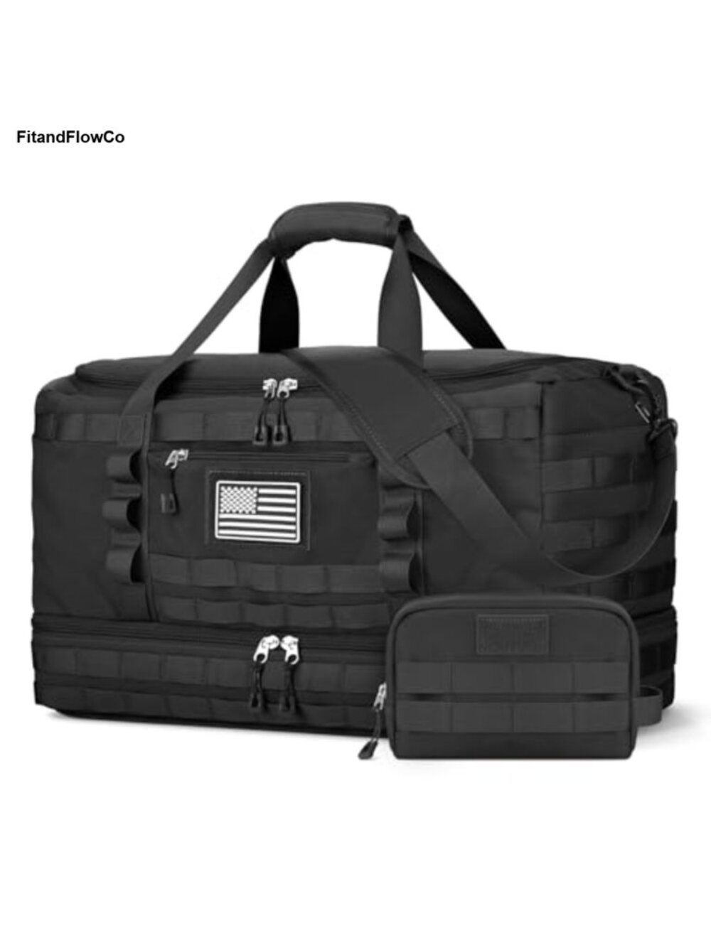 Airline Approved Carry On Duffel Bag Gym Travel Weekender with Shoe Compartment